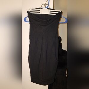 Blk warm strapless dress
